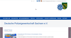 Desktop Screenshot of dpolg-sachsen.de