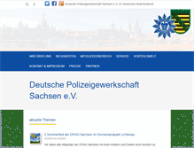 Tablet Screenshot of dpolg-sachsen.de